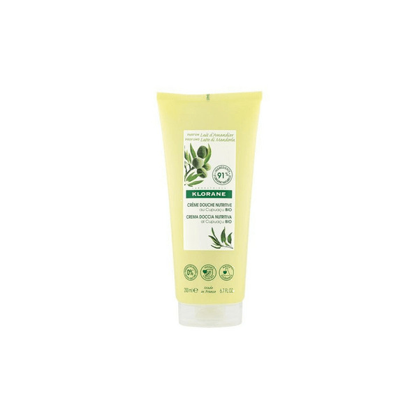  Klorane Crema Doccia Ricca Detergente E Lenitiva Al  Latte Di Mandorla Con Burro Di Cupuacu Bio 200 Ml 