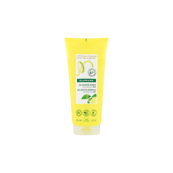  Klorane Gel Doccia Nutritivo Ed Energizzante Al Burro Di Cupuacu Bio Profumazione Zest D'agrumi 200 Ml 