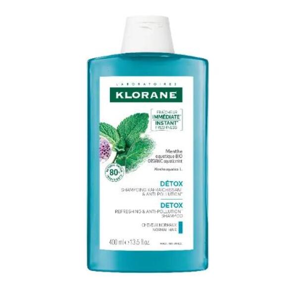  Klorane Shampoo Menta Acquatica Bio Detox Anti-inquinamento 400ml 