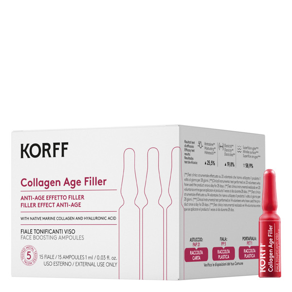  Korff Collagen Age Filler Trattamento Anti-rughe 15 Fiale 