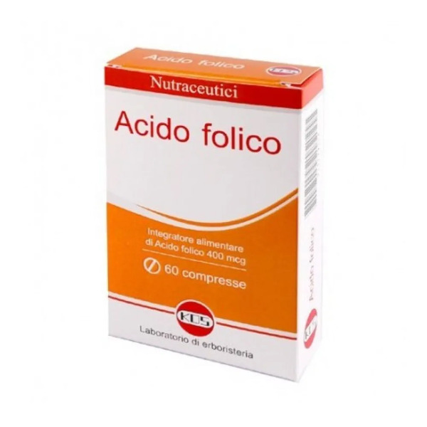 Acido Folico Integratore 400 Mcg 60 Compresse 