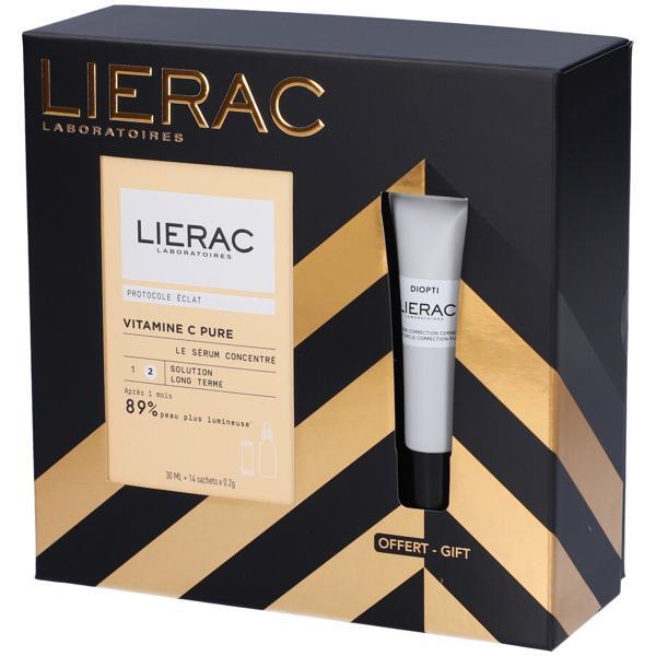  Lierac Routine éclat Cofanetto Con Siero Concentrato Luminosità 30 Ml + Fluido Correzione Occhiaie 15 Ml 