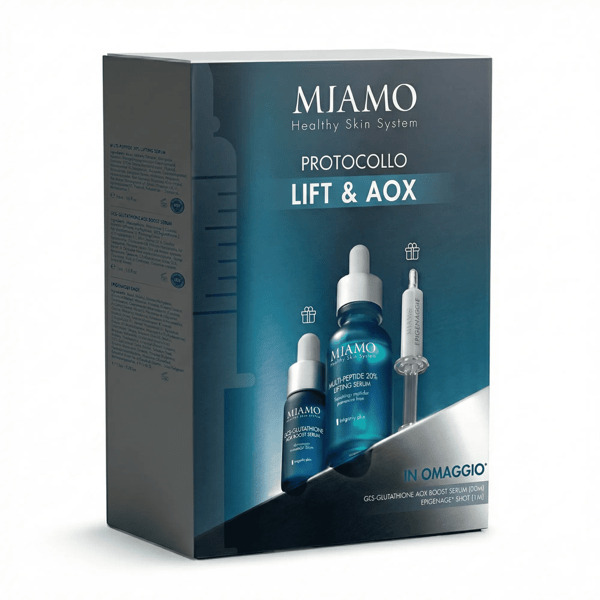  Miamo Protocollo Lift & Aox Anti-rughe Effetto Lifting Con Siero Tensore 30 Ml + In Regalo Siero Anti-rughe 10 Ml + Siero Ad Azione Booster 1 Ml 