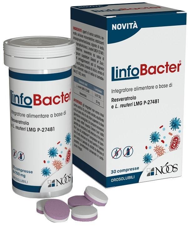  Linfobacter 30 Compresse Integratore Per L'equilibrio Della Flora Batterica E Fluidità Delle Secrezioni Bronchiali 