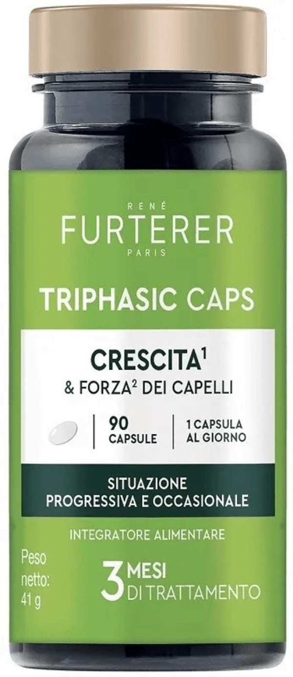  René Furterer Triphasic Caps Crescita E Forza Integratore Per La Crescita Fisiologica Dei Capelli 90 Capsule 
