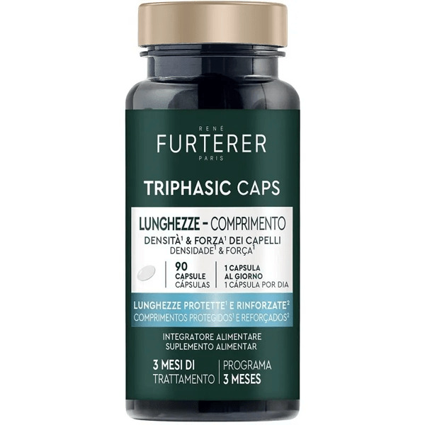  René Furterer Triphasic Caps Lunghezze Integratore Per Ripristinare La Bellezza Dei Capelli 90 Capsule 