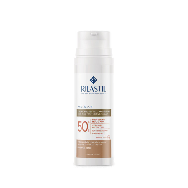  Rilastil Fotoprotezione 365 Age Repair Protezione Solare Viso Anti-invecchiamento Spf 50+ Colorata 50 Ml 