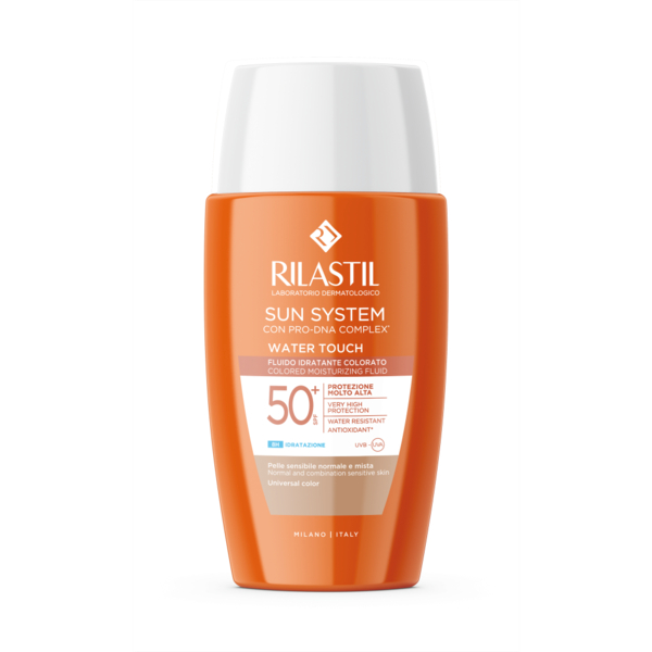  Rilastil Sun System Water Touch Matt Protezione Solare Colorata Spf 50+ Viso Pelle Mista E Grassa 50 Ml 