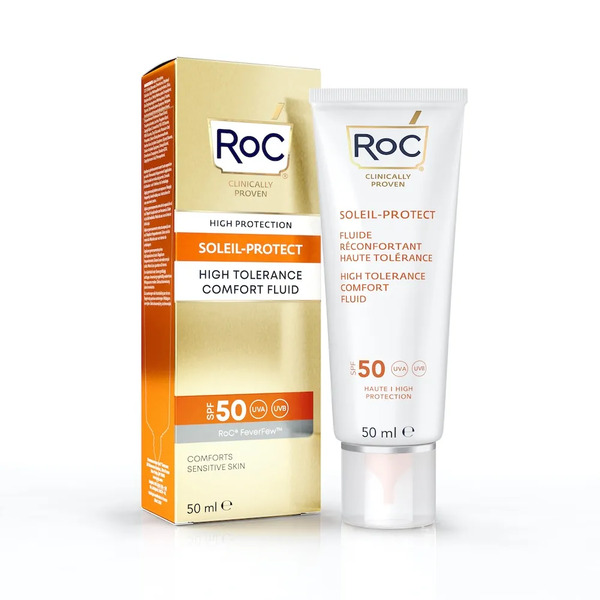  Roc Fluido Solare Viso Elevata Tollerabilità Spf50 50 Ml 