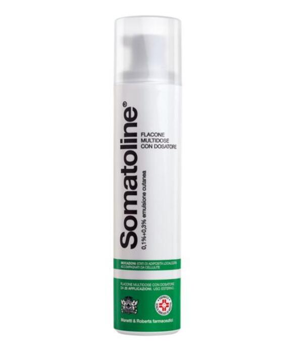  Somatoline Emulsione Cutanea Trattamento Gambe Anticellulite Flacone Multidose 25 Applicazioni 250 Ml 