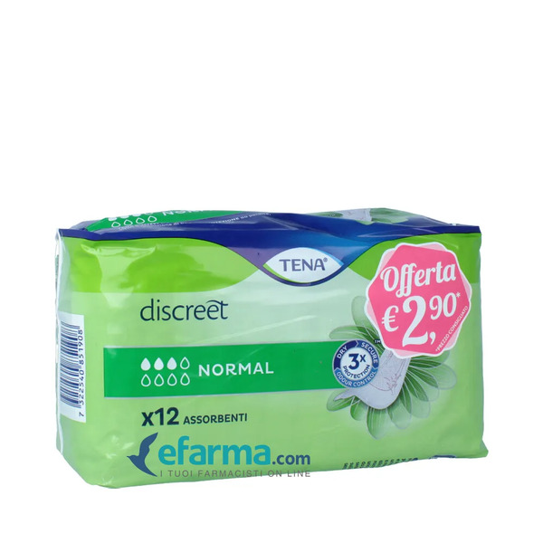  Tena Lady Discreet Normal Assorbenti 12 Pezzi 
