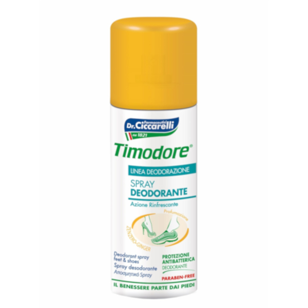  Timodore Spray Deodorante Piedi Allo Zenzero 150 Ml 