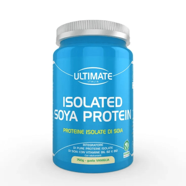  Ultimate Isolated Soya Protein Vaniglia 750g Proteine Soia Isolate Vegane Digeribili Alto Valore Biologico 