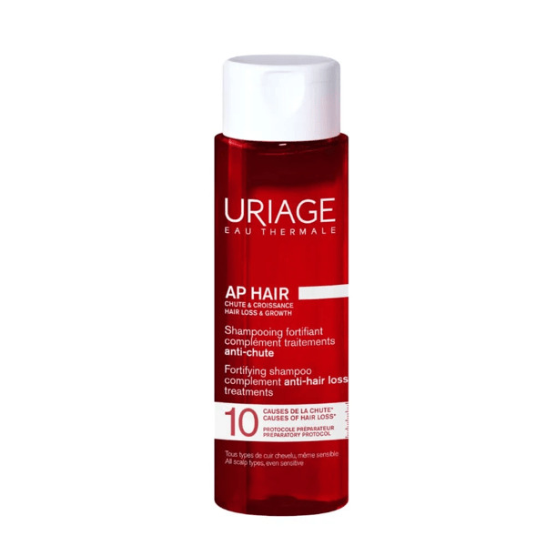  Uriage Ap Hair Shampoo Fortificante Anticaduta 200 Ml Per Capelli Fini Alopecia Calvizia Uomo E Donna 