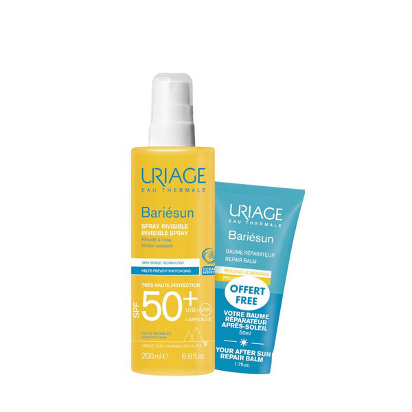  Uriage Bariésun Spray Solare Protezione Corpo Spf50+ 200 Ml + Omaggio Balsamo Riparatore Doposole 50 Ml 