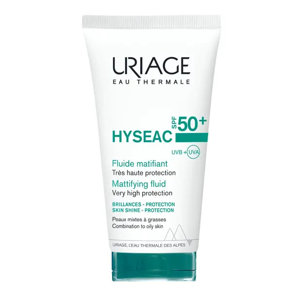  Uriage Hyseac Fluido Opacizzante Spf50+ 50 Ml Pelle Grassa Lucida Acneica Con Imperfezioni Punti Neri 