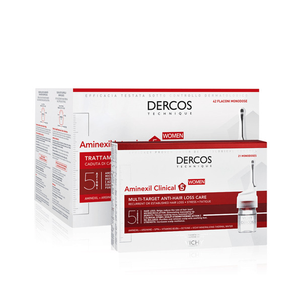  Vichy Dercos Aminexil Trattamento Anticaduta Donna 21 Fiale 21 X 6 Ml + Vichy Dercos Aminexil 42 Fiale 42 X 6 Ml 