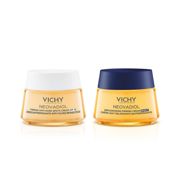  Vichy Neovadiol Crema Rassodante Anti-macchie Spf50 & Neovadiol Post-menopausa Crema Notte 50 Ml + 50 Ml 