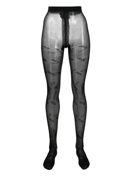  032c Collant Con Logo Jacquard - Nero 