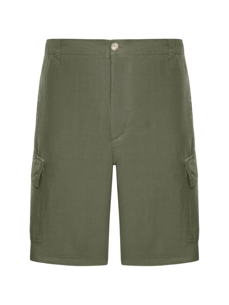  120% Lino Cargo Corti In Lino - Verde 