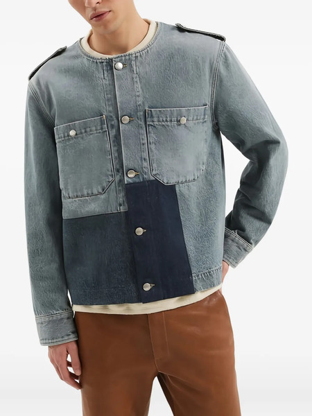  1989 Studio Giacca Con Design Patchwork - Blu 