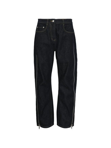  3.1 Phillip Lim Jeans Dritti Con Zip - Blu 