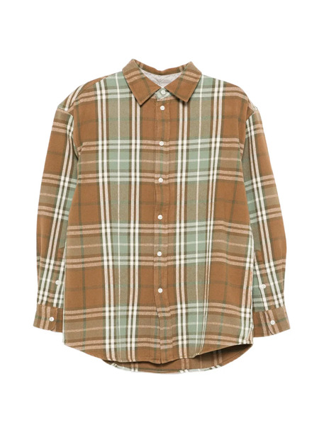  6397 Camicia Big Check Button-down - Marrone 