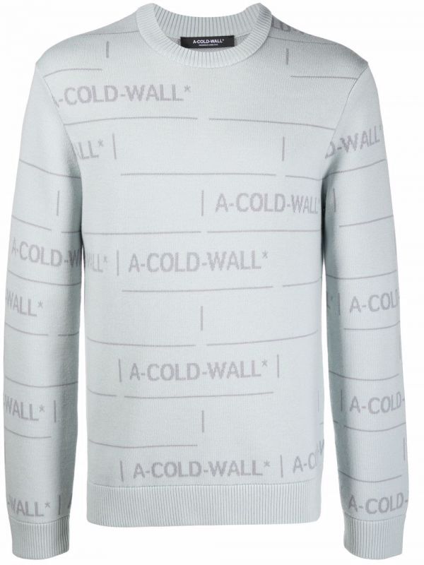  A-cold-wall* Maglione Con Effetto Jacquard - Grigio 