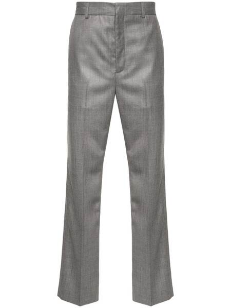 Acne Studios Pantaloni Dritti Mélange Con Pieghe - Grigio 