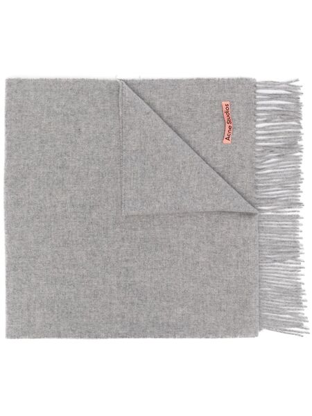  Acne Studios Sciarpa Con Frange - Grigio 