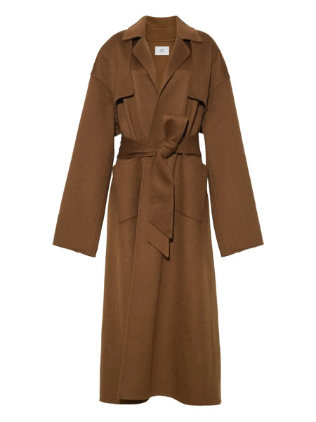  Adam Lippes Cappotto Doppiopetto Arlo Con Cintura - Marrone 