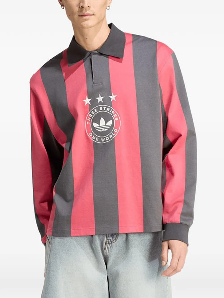  Adidas Polo A Righe - Nero 