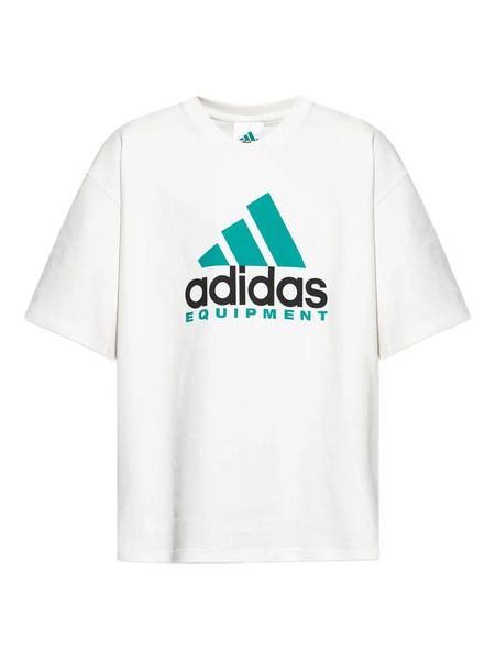  Adidas T-shirt In Cotone Con Logo - Bianco 