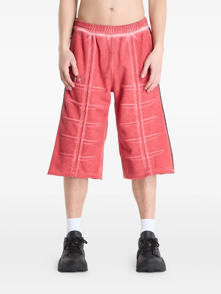  Adidas Thug Club Panelled Shorts - Rosso 
