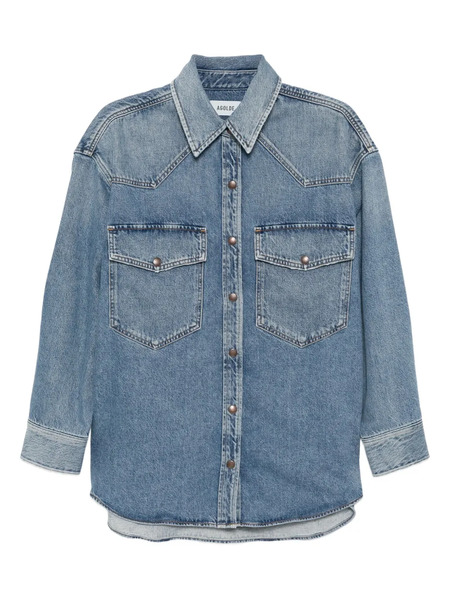  Agolde Giacca Denim Lotta - Blu 