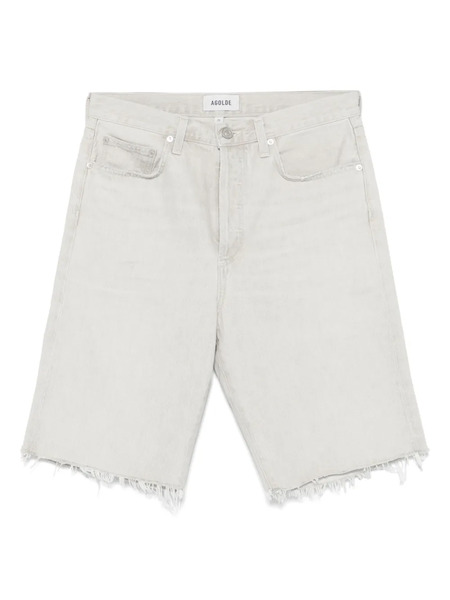  Agolde Shorts In Cotone - Grigio 
