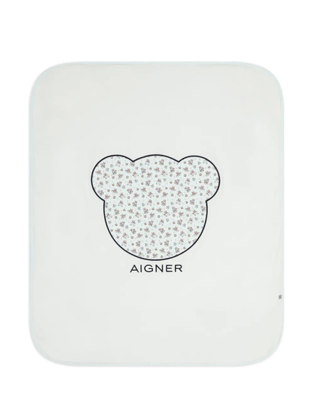  Aigner Kids Coperta Con Stampa - Bianco 