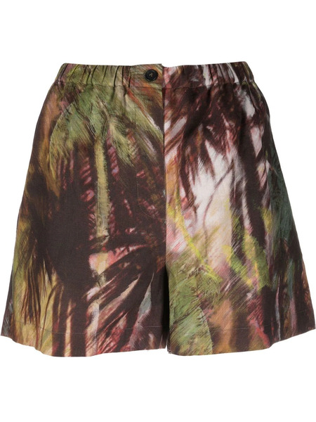  Alanui Shorts Con Stampa - Verde 
