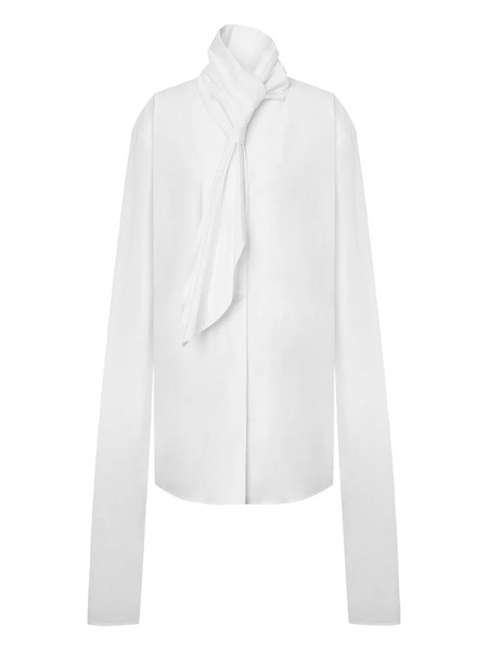  Alberta Ferretti Camicia Con Foulard - Bianco 
