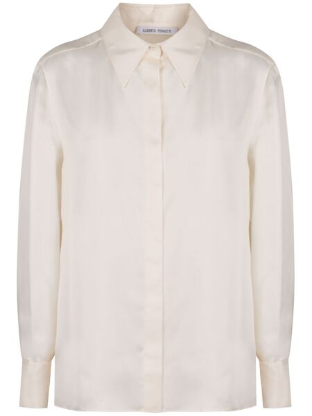  Alberta Ferretti Camicia Di Seta - Toni Neutri 