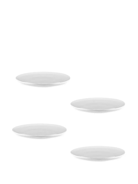  Alessi Set Di 4 Piatti Itsumo Laterali - Bianco 