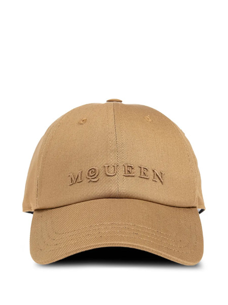  Alexander Mcqueen Cappello Da Baseball Con Ricamo - Toni Neutri 