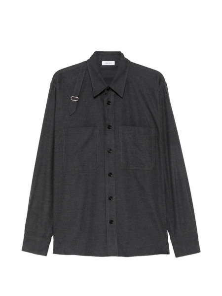  Alexander Mcqueen Giacca-camicia Con Applicazione - Grigio 