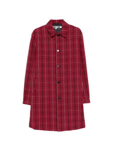  Alexander Mcqueen Pre-owned Cappotto A Quadri Con Bottoni - Rosso 