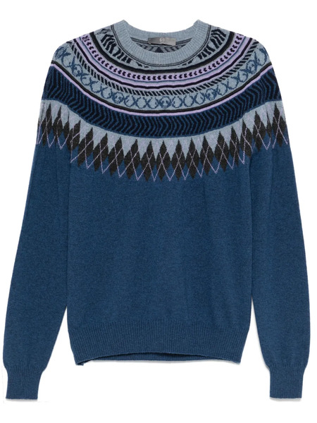  Alexander Mcqueen Pre-owned Maglione Con Intarsio Anni 2010 - Blu 