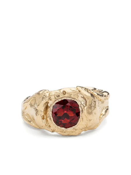  Alice Waese 14k Yellow Gold Garnet Ring - Oro 