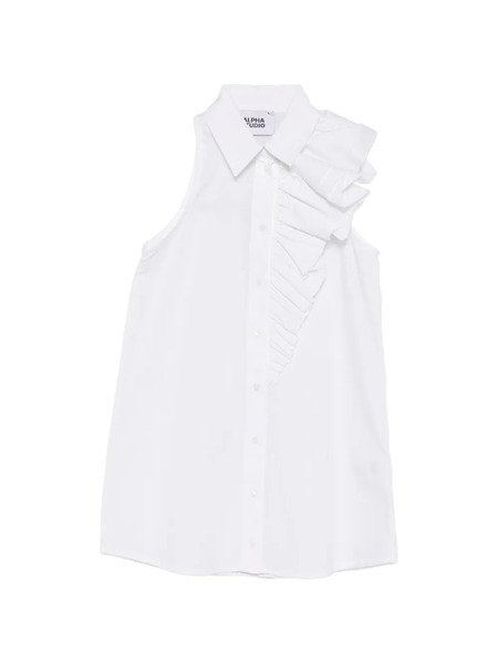 Alpha Studio Camicia Con Ruches - Bianco 