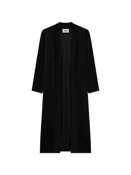  Alpha Studio Cardigan Lungo A Coste - Nero 