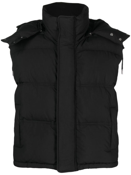  Ami Paris Gilet Imbottito Con Cappuccio - Nero 