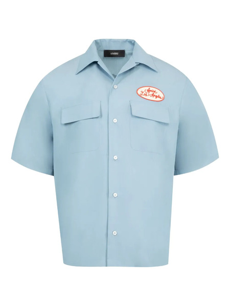  Amiri Camicia Station Con Tasca Applicata - Blu 